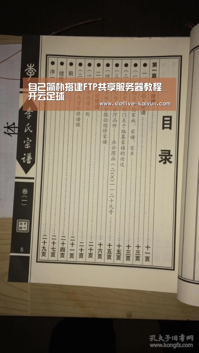 自己简朴搭建FTP共享服务器教程_开云足球